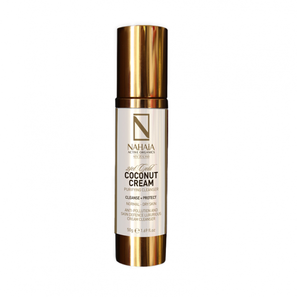 24CT GOLD COCONUT CREAM PURIFYING CLEANSER - NAHAIA Active Organics 